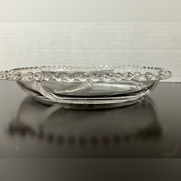 Imperial Glass Candlewick 4 Part Swirl Divided Snack Dish w/4 Handle Relish - Picture 7 of 10